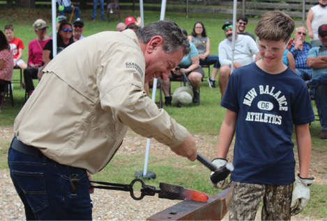 Knife Making at Bowie Festival